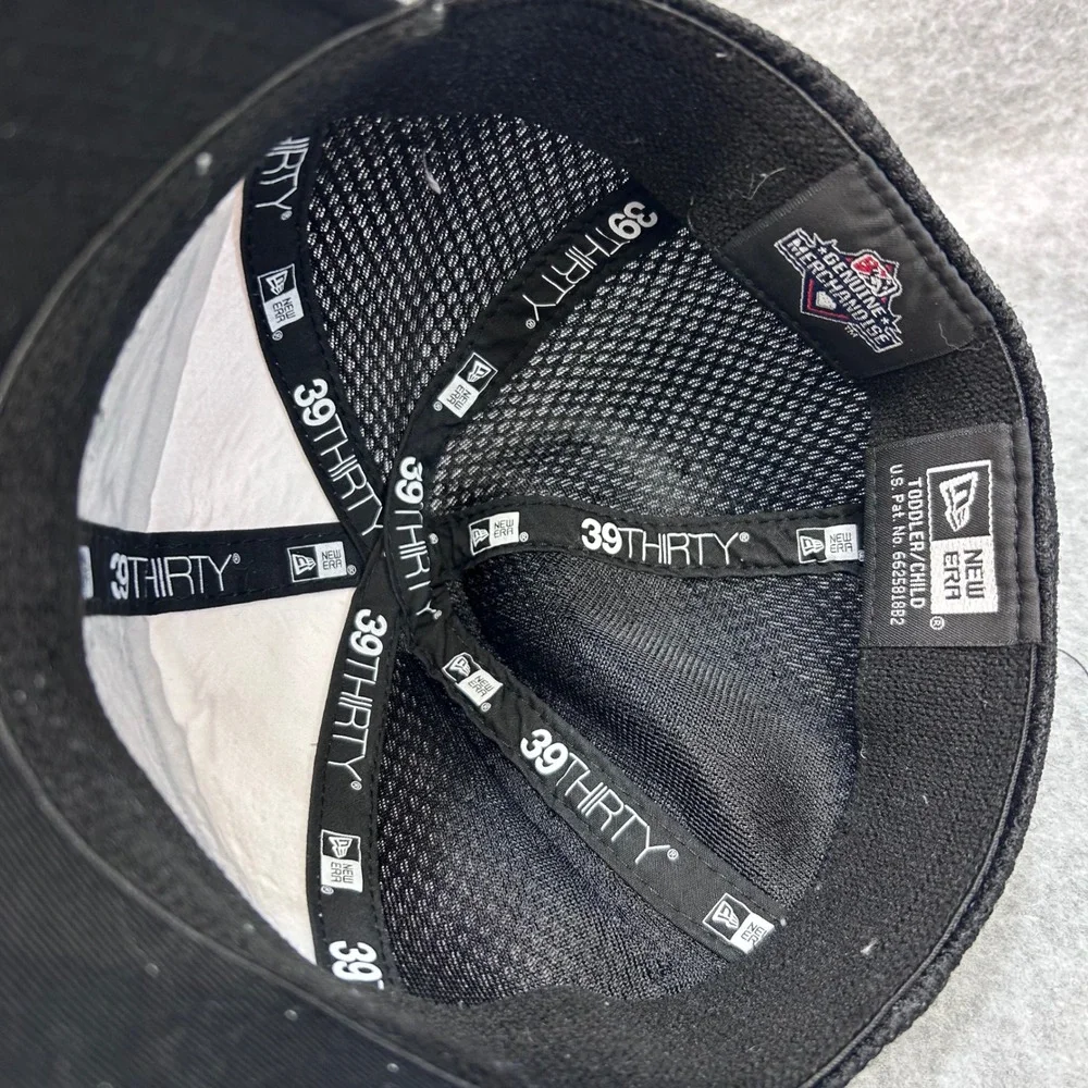 Vegas Golden Knights Toddler White Black New Era  Stretch Fit Hat